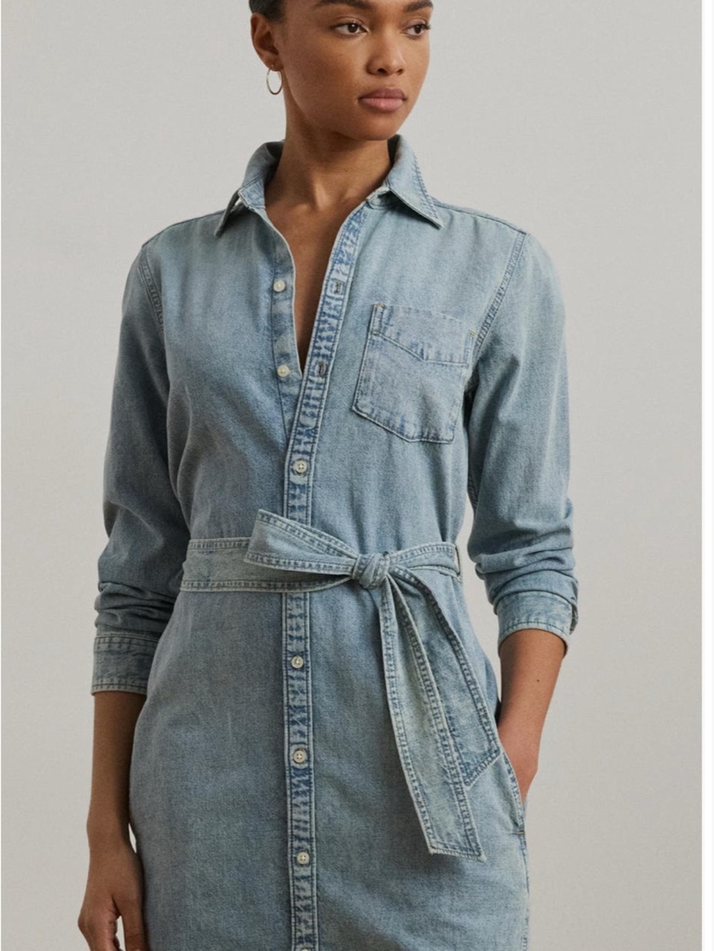 Lauren Ralph
Lauren
Long Sleeve
Belted Denim
Shirtdress 
XXL - Picture 4 of 14